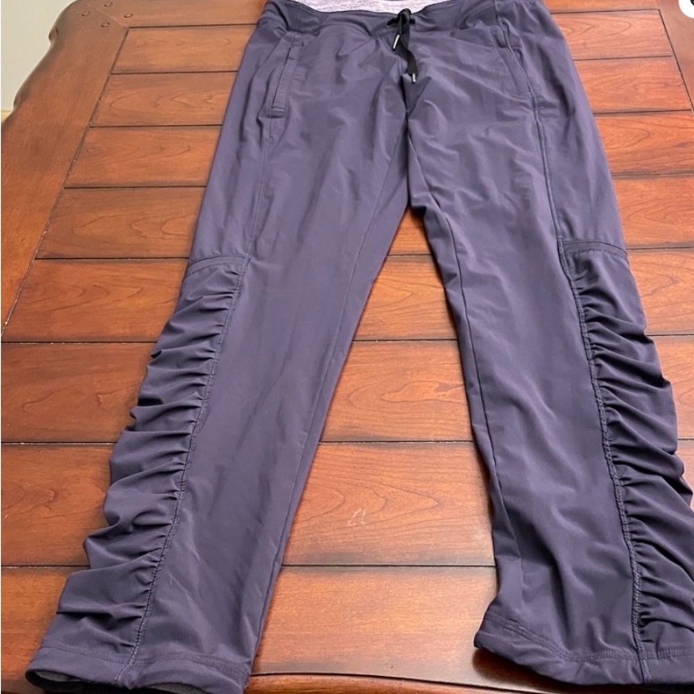 lululemon athletica Purple Ruched-Side Track Pants